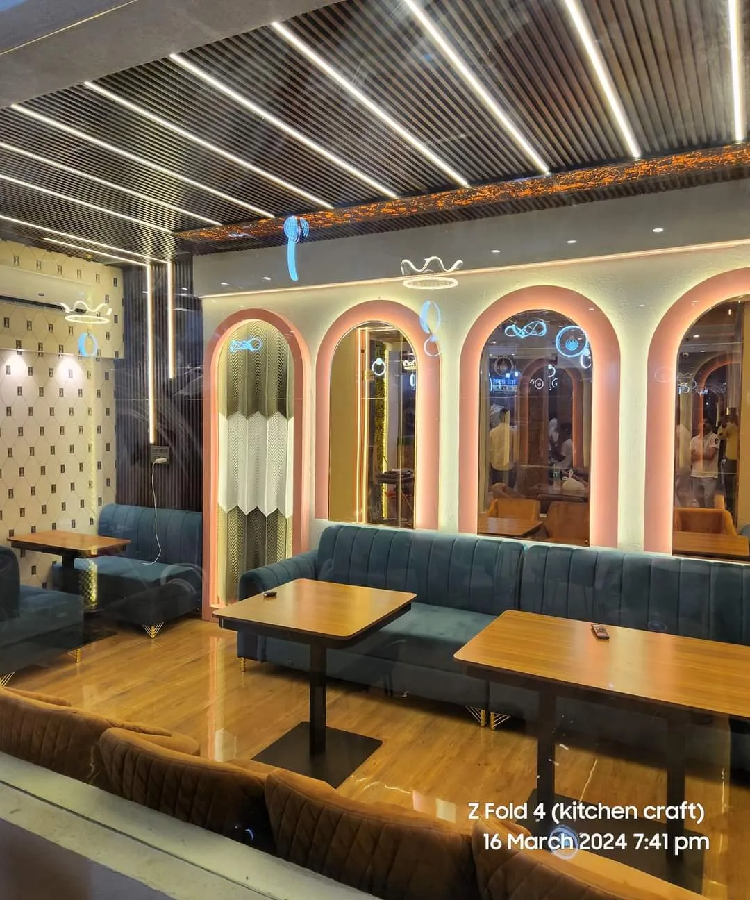 Custom interior woodwork and lighting - Vivaan Constructions